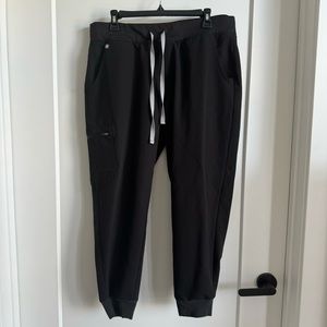 FIGS Zamora Jogger Scrub Pants Black XL Petite